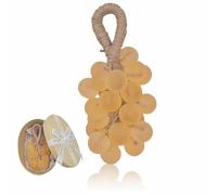 Handmade Grape Soap on a Rope Gift Set - Natural Cold Process Bar Soaps,Decorative Grape Cluster Design,Aromatic & Moisturizing for Baptisms/Air Freshening/Gifts/Decor (Yellow (Lemon scent))
