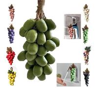 Handmade Grapes-Shaped Soaps, Grape Soap On A Rope, Natural Cold Process Artisan Soaps For Face, Body Shower & Hands, Washing Hands And Fresh Air (green)