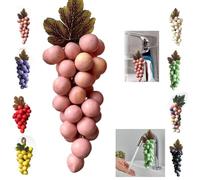 Handmade Grapes-Shaped Soaps, Grape Soap On A Rope, Natural Cold Process Artisan Soaps For Face, Body Shower & Hands, Washing Hands And Fresh Air (pink)