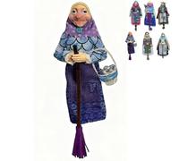 Handmade Kitchen Witch Dolls, Kitchens Witches Dolls Kit for Good Luck, Wizard Statues and Figurines, Charm Home Decor, Witches Hanging Doll for Cooking Decoration, Unique Gifts Friends(#D)