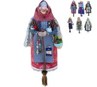 Handmade Kitchen Witch Dolls, Kitchens Witches Dolls Kit for Good Luck, Wizard Statues and Figurines, Charm Home Decor, Witches Hanging Doll for Cooking Decoration, Unique Gifts Friends(#B)