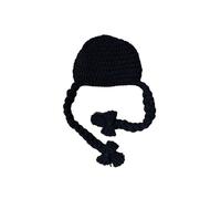 Handmade Knitted Baby Girls Wig Hat Infant Wigs Braides Cap Crochet Hat Photography Props Fashion Lovely Headdress