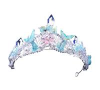 Handmade Mermaid Pearl Crown Princess Tiaras for Women And Girls Elegant Birthday Party Accessory para Bodas(Blue)