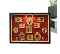 Handmade Mini Silhouette Illuminated Memory Frame Decor, Collector Display for Home Office Dorm Living Room Bedroom Nursery Bedside Apartment Desk Bookcase Wedding Gift Box