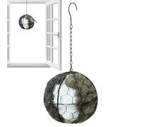 Handmade Nest Cage - Bird Housing Feeder, Refillable Design with Durable Metal, Garden Decor with Round Shape, Outdoor Accessory with Easy Hanging, Nesting Material Set for Wild Birds