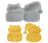 Handmade Owl Molder, Silicone 3D Animal Owl Molds, Multipurpose Creative Project Making Aid, Resin Flexible Craft Mold for Wax, Dessert, Chocolate, Soap, Cake, Cement Clay