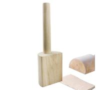 Handmade Pottery Mallet, Ceramic Art Paddle, 10.8inches Finishing Tool, Versatile Design, Comfortable Grip Pottery Tool for Leather Crafting Projects, Material Basswood