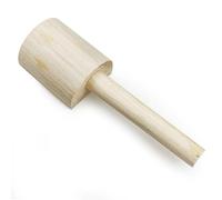Handmade Pottery Mallet, Ceramic Art Paddle, Comfortable Grip Tool, Finishing Craft Device, Kitchen Leather Accessory, Compact 20x6x4cm Frame, Portable Daily Tool, for Studio Workshop Home Project Use