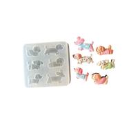 Handmade Resin Jewelry Making Molds Dog Shape Silicone Craft Molds Suitable for Hand-Making Necklaces and Earring
