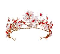 Handmade Rhinestone Butterfly Tiara - European Style Bridal Crown Headband, talla única, Madera de agar