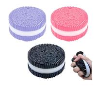 Handmade Silicone Stress Relief Toys, Super Soft Squeeze Soothing Dessert Toys, 3 Pack, Great for Relieving Stress(Multi-Colored B)
