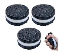 Handmade Silicone Stress Relief Toys, Super Soft Squeeze Soothing Dessert Toys, 3 Pack, Great for Relieving Stress(Black)