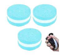 Handmade Silicone Stress Relief Toys, Super Soft Squeeze Soothing Dessert Toys, 3 Pack, Great for Relieving Stress(Blue)