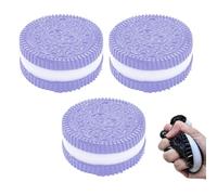 Handmade Silicone Stress Relief Toys, Super Soft Squeeze Soothing Dessert Toys, 3 Pack, Great for Relieving Stress(Purple)