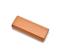 Handmade Simple Glasses Box Portable Spectacle Case PU Leather Metal Anti Pressure Sunglasses Storage Para Guardar Gafas(Brown)