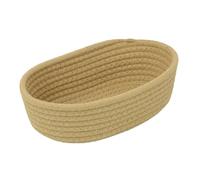 Handmade Storage Baskets - Breathable Rope Basket | 30x17x9cm Laundry Basket With Sturdy Structure, Woven Container, Rope Container, Ropes Storage, Shelf Box For Living Room