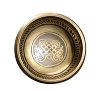Handmade Tibetan Singing Bowl Meditation Sound, Yoga Therapy Ornament for Healing Prayer(12.5cm)