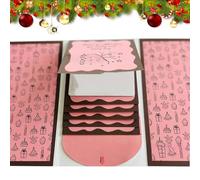 Handmade Waterfall Gift Card Booklet, Diy Message Gift Card Booklet, Holiday Gifts (COLOR-B,1PC)