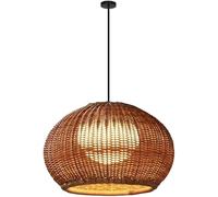 Handmade Wicker Pendant Light Adjustable Cord Hand-Woven Ceiling Hanging Lamps Southeast Asia E27 Rattan Pendant Lights,estilo minimalista
