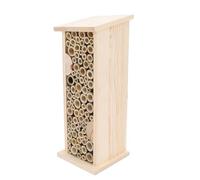 Handmade Wooden Hanging Bee House | Secure Environment for Bees & Pollinators | Outdoor Garden Decoration/Beekeeping/Nature Lover Present | Well - Made Solid Wood, Easy to Hang