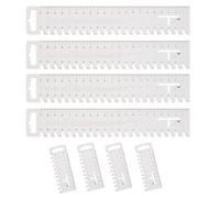 Handmaß Set, 8 Piezas Regla de Costura, Guía de Reglas de Camisetas 21 X 4 Cm Y 10 X 4 Cm Regla Transparente Expertos Accesorios para Costura Y Diseño de Patrón