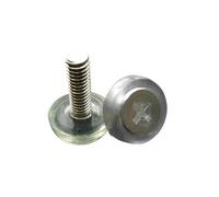 HANDOPCY Equipo Patas Ajustables Patas niveladoras Ajustables for Muebles, mesas, sofás, gabinetes, Transparentes, Base niveladora Deslizante, Almohadilla atornillada(M6x17)