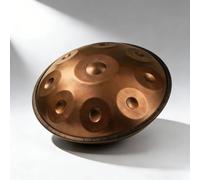 Handpan 9 Notas 10 Notas 12 Notas Handpan Drum 440Hz/432Hz Hand Pan Drum 22 Pulgadas Instrumento de Percusión en Re Menor con Bolsa Mazo Hand Tuning Tambor de Acero(Oro,440HZ/10 Note)