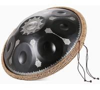 Handpan De 9, 10 Y 12 Notas, Instrumento De Percusión Manual De Acero De 440 Hz/432 Hz, 22 Pulgadas, En Re Menor, For Sanación Con Sonido Y Meditación Personal(10 Notes (432Hz))