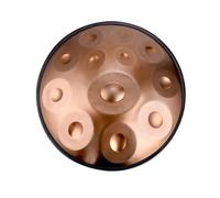 Handpan Drum 22 pulgadas D-Menor, tambor de mano de acero, tambor de mano hecho a mano instrumento musical curativo regalo con estuche blando, mazos y soporte