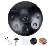 Handpan Drum, 22 pulgadas D Minor 10-Note 432Hz/440Hz Adulto Steel Hand Drums para Familiares y Amigos meditación, Tambor de Lengua Regalo De Instrumento(Purple,432Hz)