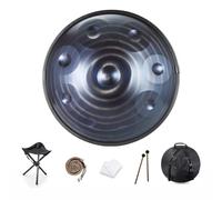 Handpan Drum 432HZ/440HZ Handpan Drum 9/10/12 Notas Handpan Drum D Minor Handpan Drum 22 pulgadas Handpan Drum Instrumentos de percusión profesionales (azul)(Color:9 Notes(440HZ))