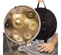 Handpan Drum De 9/10/12 Notas - Tambor De Lengua De Acero, Percusión De Tambor Golden Handpan 432 Hz/440 Hz, Hand Pan Drums Sets De 22 Pulgadas, Para Adultos, Niños(440Hz,12Notes)
