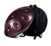 Handpan Drum de Acero D Minor Handpan Instrumento Musical 9 10 12 Notas Afinado 432Hz 440Hz para Meditación Yoga Música y Práctica Sonora para Terapia Relajante(Purple,440HZ/9 Note)