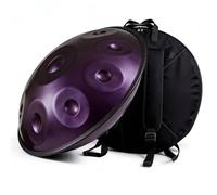 Handpan Drum de Acero D Minor Handpan Instrumento Musical 9 10 12 Notas Afinado 432Hz 440Hz para Meditación Yoga Música y Práctica Sonora para Terapia Relajante(Dark purple,432HZ/12 Note)