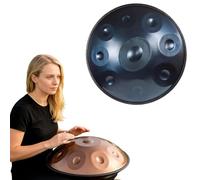 Handpan Drum de Acero D Minor Instrumento Handpan 9 10 12 Notas 432Hz 440Hz Para Música Meditación Yoga y Terapia Sonora para Adultos y Práctica Musical Profesional(Azul,432HZ/9 Note)