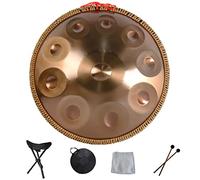 Handpan Drum In D Minor 9 10 12 14 Notes Tambor de lengüeta de acero de 22 pulgadas con bolsa de mano suave, instrumento de percusión profesional Hand Pan para curación de son