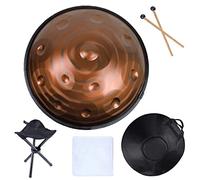 Handpan Drum In D Minor 9 10 12 14 Notes Tambor de lengüeta de acero de 22 pulgadas con bolsa de mano suave, instrumento de percusión profesional Hand Pan para curación de son