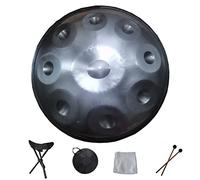 Handpan Drum In D Minor 9 10 12 14 Notes Tambor de lengüeta de acero de 22 pulgadas con bolsa de mano suave, instrumento de percusión profesional Hand Pan para curación de son