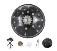 HANDPAN DRUM Instrumentos de percusión 432 HZ/440 HZ Handpan Drum 9/10/12 notas Tambor Handpan de 22 pulgadas en re menor for curación de sonido Meditación personal Yoga Instrumentos de percusión prof