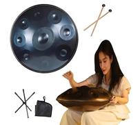 Handpan Drum Para Adultos - 9/10/12 Notas 22 Pulgadas Hand Drums Steel Drum Percusión, Instrumento De Tambor De Mano Armónico, Para Meditación, Yoga Y Sanación Sonora(Blue,440HZ/12Note)