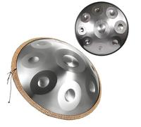 Handpan Drum Sets, 432 Hz/440 Hz, 9/10/12 Notas Hand Drum Steel Drum Percusión En Re Menor, Tambor De Mano De Acero Para Adultos Con Soporte, Bolsa Para Sanación Con Sonido(F,432HZ/10Note)