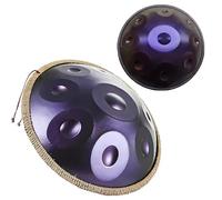 Handpan Drum Sets, 432 Hz/440 Hz, 9/10/12 Notas Hand Drum Steel Drum Percusión En Re Menor, Tambor De Mano De Acero Para Adultos Con Soporte, Bolsa Para Sanación Con Sonido(D,432HZ/9Note)