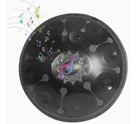 Handpan Drum Steel Tongue Drum De Acero De 9/10/12 Notas, Tambor Armónico De 440 Hz/432 Hz, Instrumento De Percusión Handpan En Re Menor, Percusión Armónica Para Principiantes Y Profesionales(Mandala,