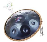 Handpan Drum Steel Tongue Drum De Acero De 9/10/12 Notas, Tambor Armónico De 440 Hz/432 Hz, Instrumento De Percusión Handpan En Re Menor, Percusión Armónica Para Principiantes Y Profesionales(Blue,12