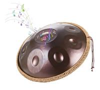 Handpan Drum Steel Tongue Drum De Acero De 9/10/12 Notas, Tambor Armónico De 440 Hz/432 Hz, Instrumento De Percusión Handpan En Re Menor, Percusión Armónica Para Principiantes Y Profesionales(Purple,1