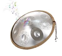 Handpan Drum Steel Tongue Drum De Acero De 9/10/12 Notas, Tambor Armónico De 440 Hz/432 Hz, Instrumento De Percusión Handpan En Re Menor, Percusión Armónica Para Principiantes Y Profesionales(Sun,12 N