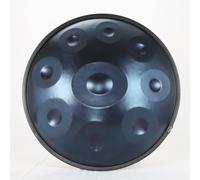 Handpan Drum, tambor de mano en re menor, 9/10/12 notas, tambor de mano de acero + funda blanda for tambor de mano (22" (58 cm), azul (re menor)(9 Notes (432Hz))