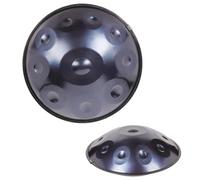 Handpan Drum - Tambor De Mano - Steel Hand Drums, Instrumento De Percusión De Tambor Handpan De 22 Pulgadas Tambor De Mano De Acero - Tambor De Mano En Re Menor Kurdo, Tambores Handpan 440 Hz(B,12Note
