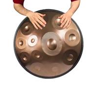 Handpan Drum - Tambor De Mano - Steel Hand Drums, Instrumento De Percusión De Tambor Handpan De 22 Pulgadas Tambor De Mano De Acero - Tambor De Mano En Re Menor Kurdo, Tambores Handpan 440 Hz(440Hz,12