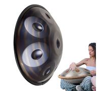 Handpan Drum - Tambor De Mano - Steel Hand Drums, Instrumento De Percusión De Tambor Handpan De 22 Pulgadas Tambor De Mano De Acero - Tambor De Mano En Re Menor Kurdo, Tambores Handpan 440 Hz(432Hz,12